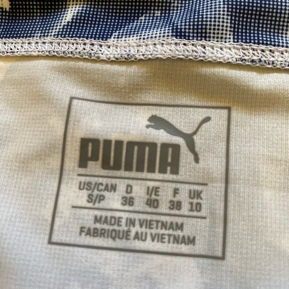 Puma women’s small white / blue athletic skirt - Picture 3 of 5